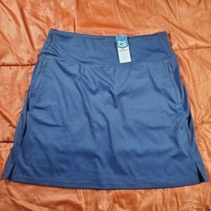 NWT Gradual Skort Skirt Women's Size XL Blue High Waisted Athletic‎ Golf Tennis